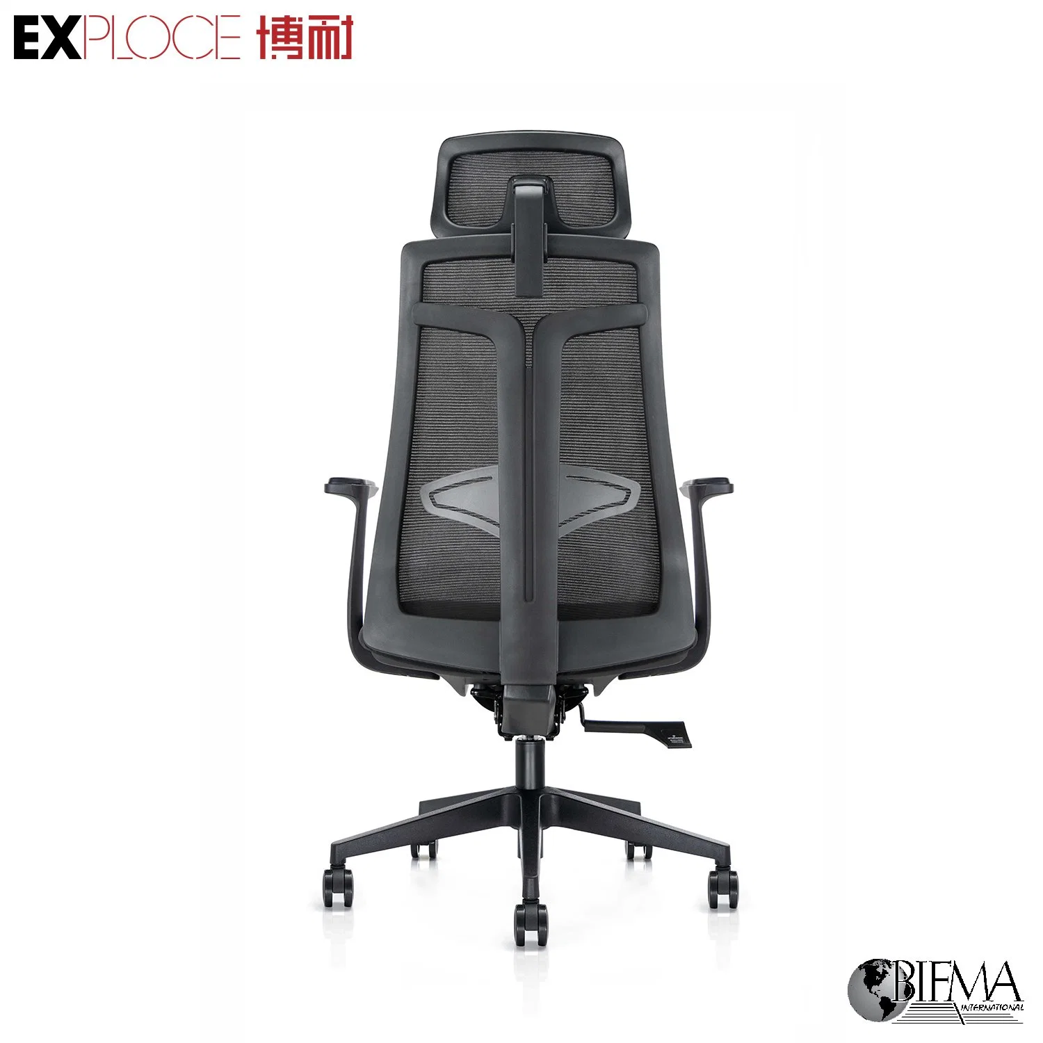 Mobilier de bureau de petite taille maille noire ordinateur confortable fauteuil pivotant pour le personnel avec une excellente performance du coût de l'accoudoir 3D Zone de l'Asie OEM