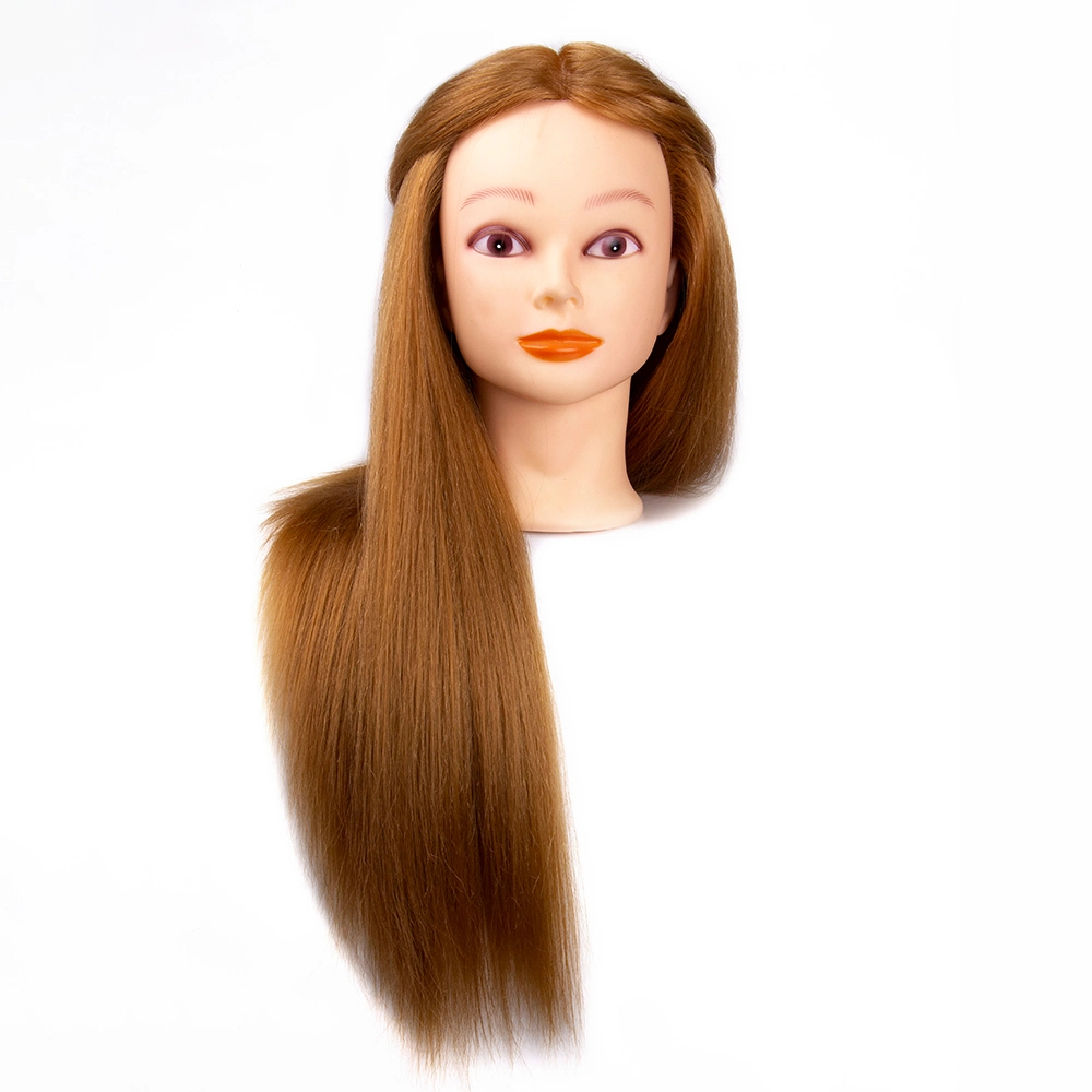 Real Hair Professional Hairdressing Salon Practice Training Doll Mannequin Head