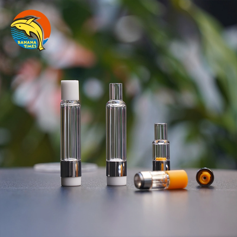 America Metal Free All Glass Cartridge 1ml 2ml 0.5ml Empty Cottonless Lead-Free Vape Carts Device 12mm for Thick Oil 510 Thread Cartridge