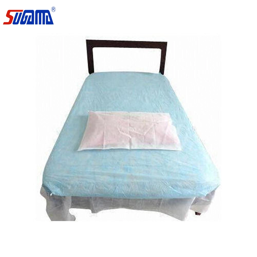 Disposable Non-Woven Blue Bed Cover Bed Sheet Stretcher Sheet