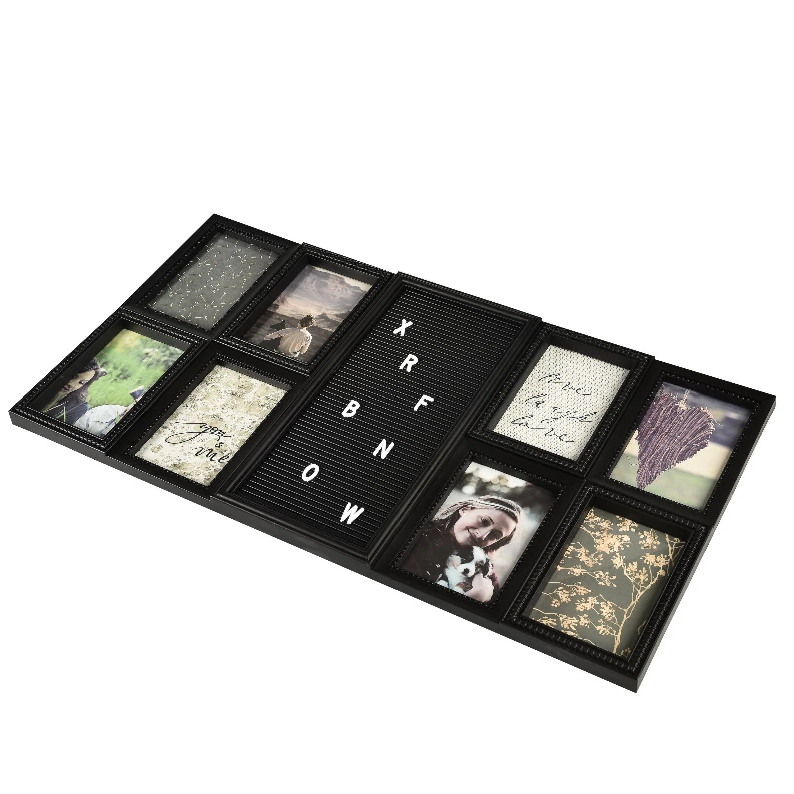 Amazon Hot Sale 4X6 Black Table Top Picture Photo Frame Set