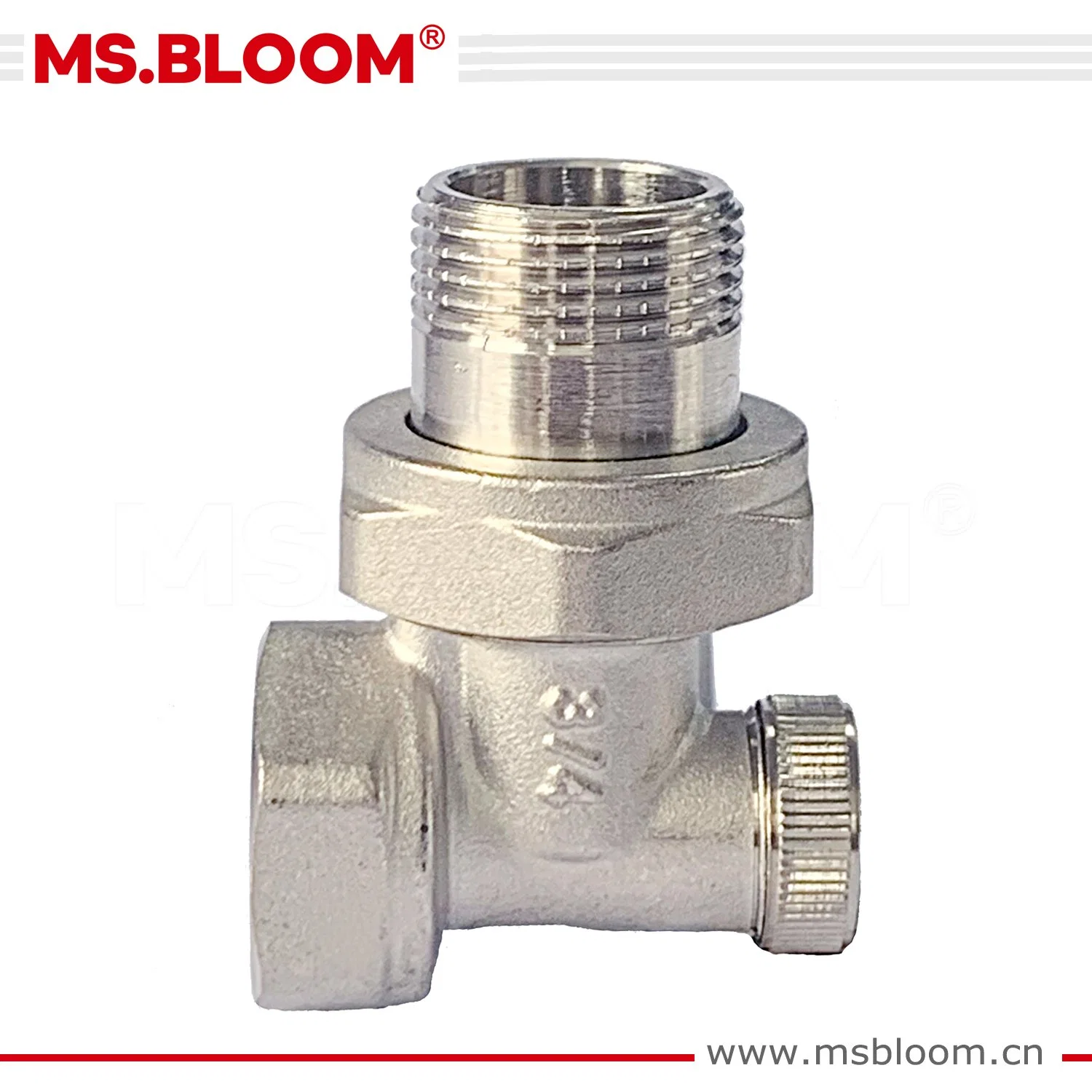 Soupapes de radiateur en laiton - Type droit (sans poignée) - 1/2" et 3/4"