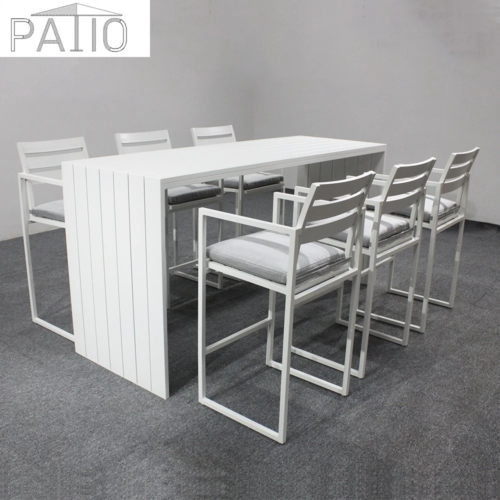 Restaurant Furniture Dining Tables Stackable Club Bar Furniture with Aluminum Frame