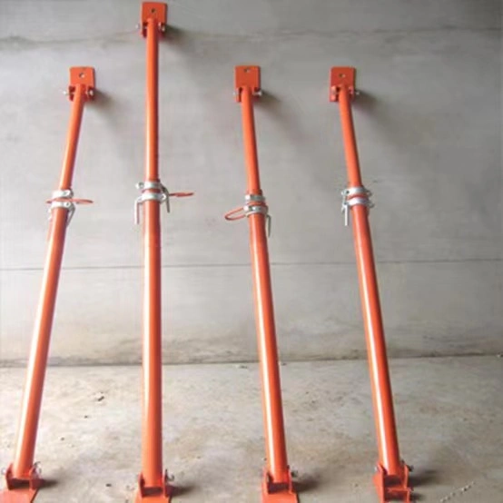 Tianjin Factory 2200-3900mm Painted Pipe Support Shoring Props Jack Adjustable Steel Push Pull Props