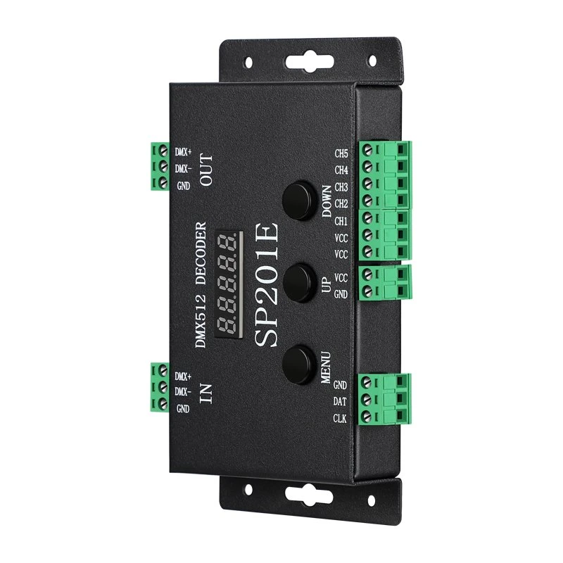 512 Channels DMX to Spi Ws2811 Decoder DMX512 Decoder Ws2811 RGB LED Strip Controller Sp201e