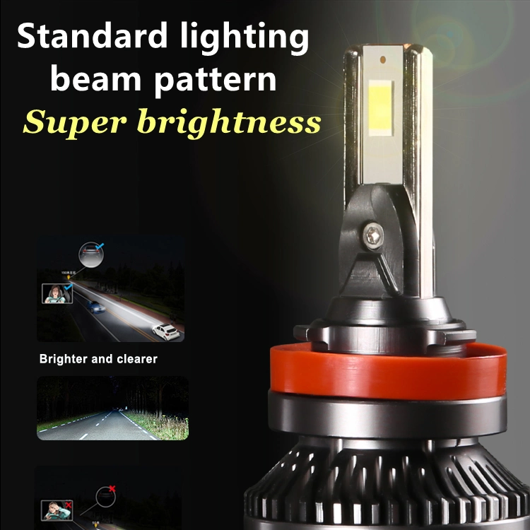 All in One Fan High Low Beam Car Lights H4 120W 12000lm LED Moto Auto Lighting Headlight 6500K White 9004 H4 LED Bulbs for LED Headlight