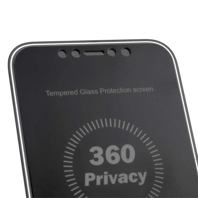 Protector de pantalla de privacidad personalizado de vidrio templado de 360 grados Anti Spy Superficie brillante 9h de alta nitidez