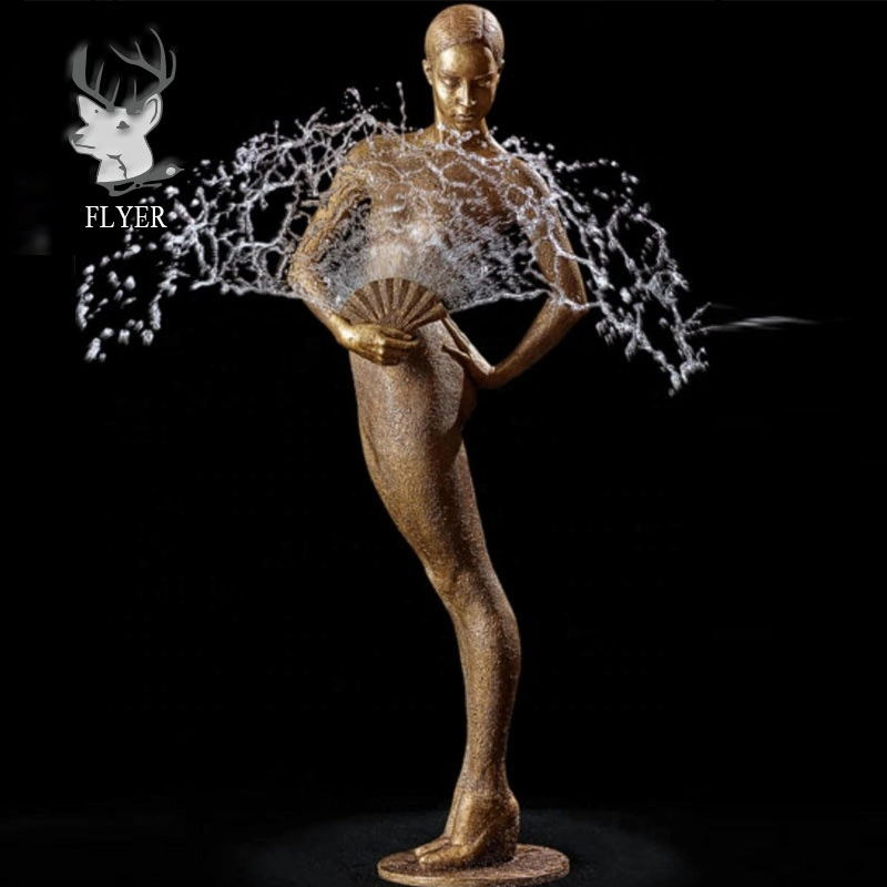 Beautiful Hotsale High Quality Life Size Bronze Lady Fountain Bronze Water Graden Fountain for Sale