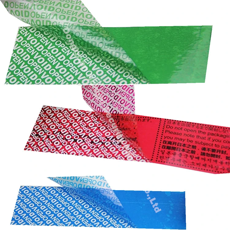 Adhesive Security Tape Security Open Void Tape for Box Sealing Packaging