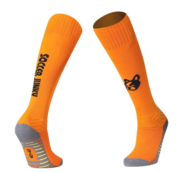 Comercio al por mayor precios bajos de fábrica Knee-High repoblación calcetines personalizados de Cachorro de Spandex Deportes Baloncesto Fútbol Fútbol calcetines