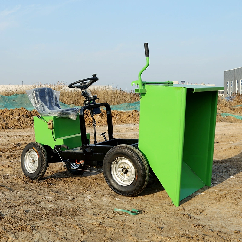 CE Mini Dump Truck for Sale Wheeled Electric Dump Truck Wholesale/Supplier 4 Wheel Drive Hydraulic Mini Dump Truck Fruit Transporter All Terrain Vehicle ISO Certified