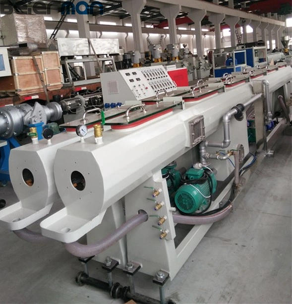 Tubo de PVC plástico extrusión máquina PVC tubo de dos cavidades Línea de producción