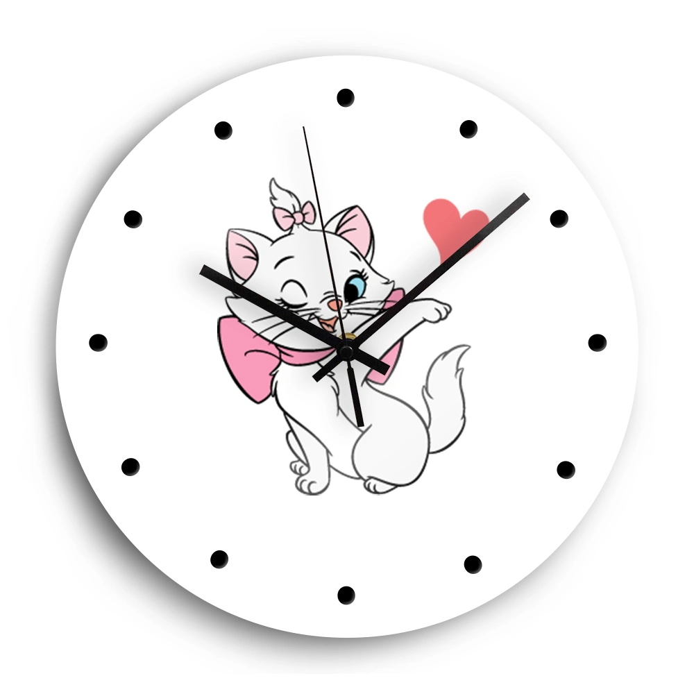 Commerce de gros cadeau de luxe analogique de 12 pouces Horloge murale avec l'impression