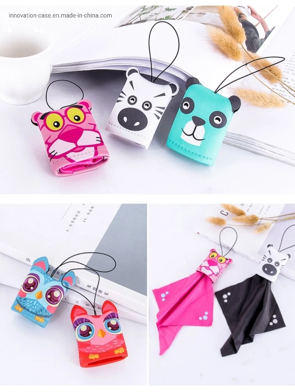 Wholesale/Supplier Cute and Creative Hanging Cleaning Cloth; Personalized Microfiber Glasses Lens Cleaner