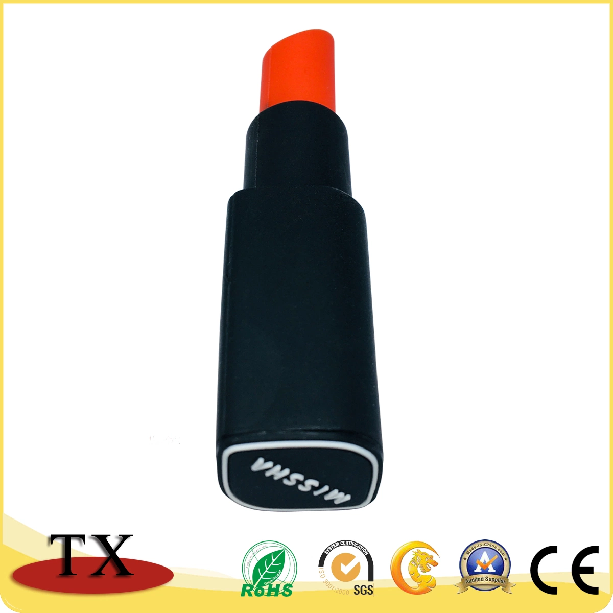 Hot Selling Lipstick Shape PVC USB