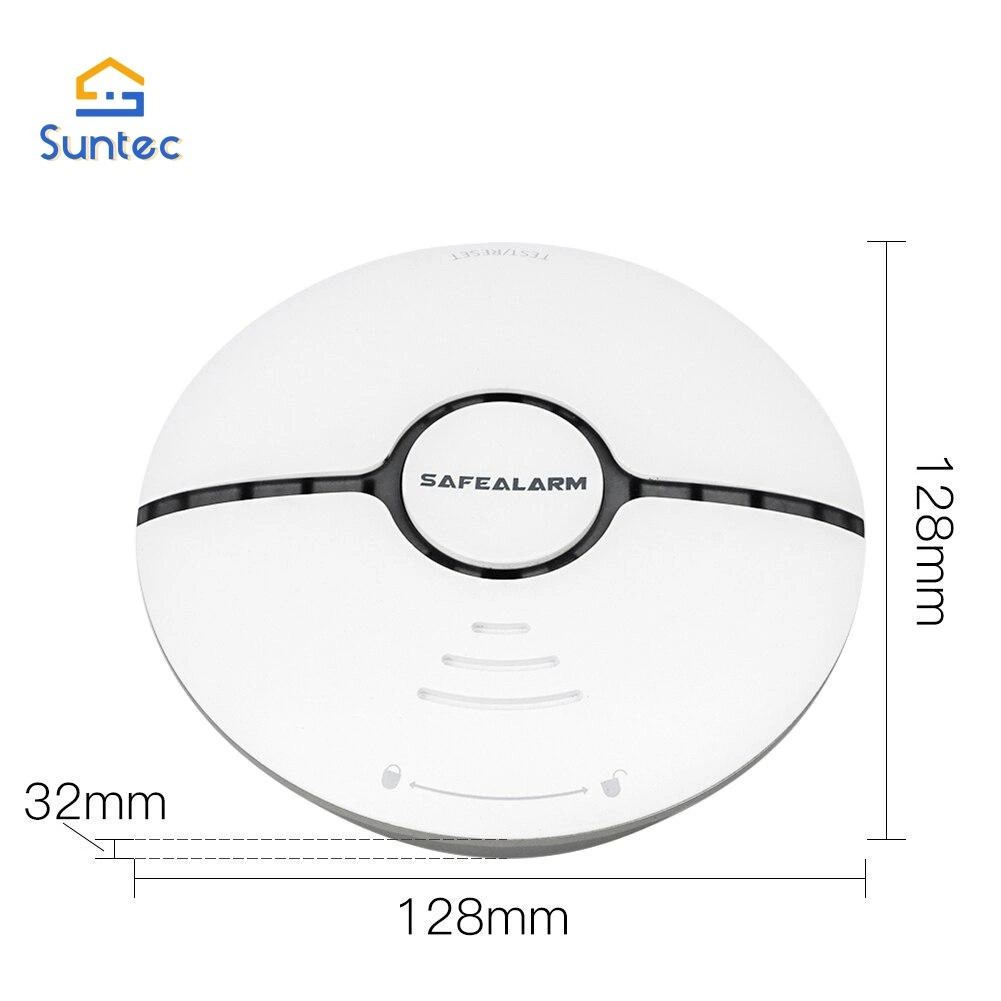 WiFi Smoke Detector Fire and Smoke Alarm Home Security Alarm Compatible with Tuya Smart Life