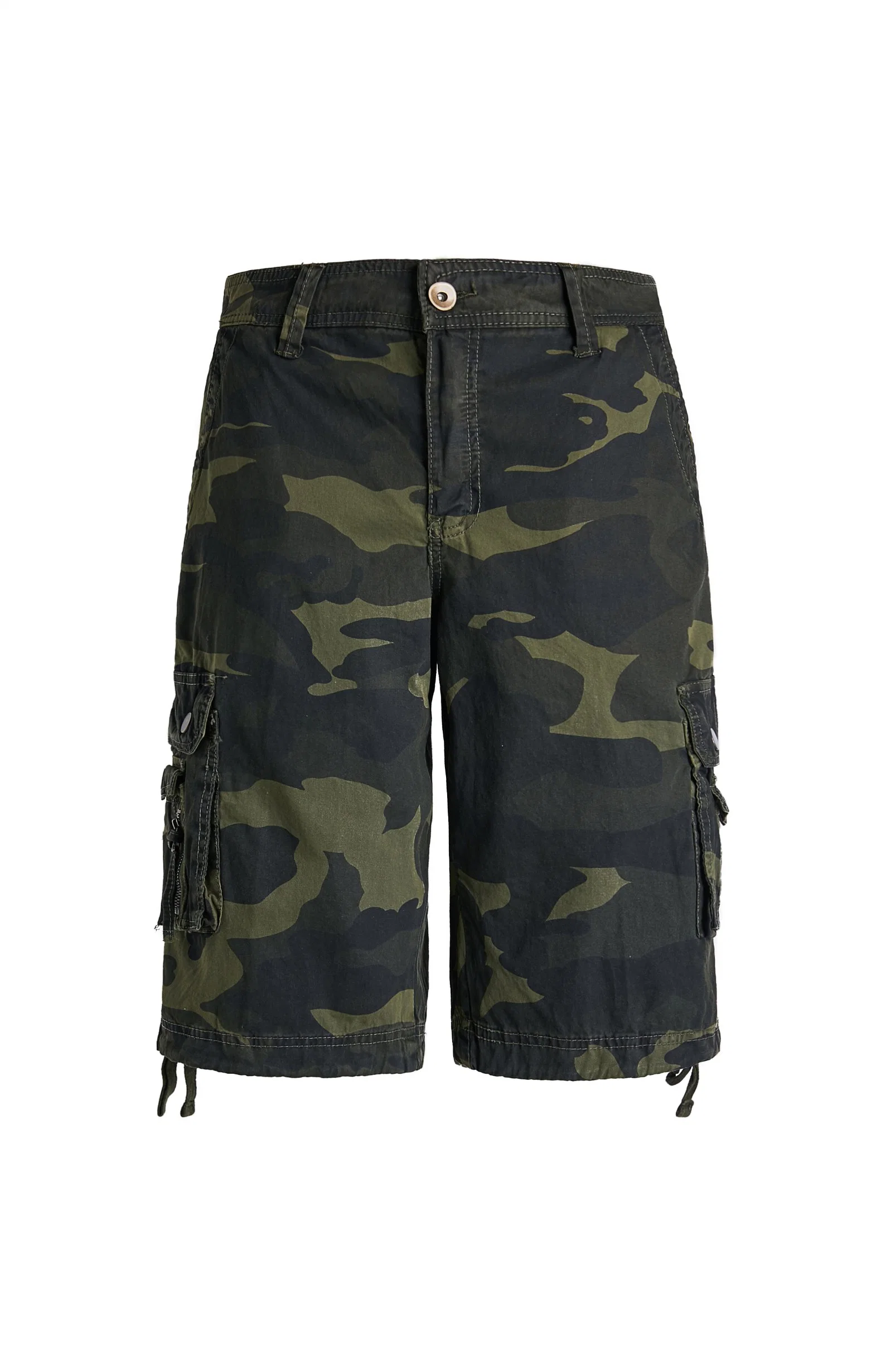 Herren Baumwoll Cargo Short mit 8 Taschen Camo Design