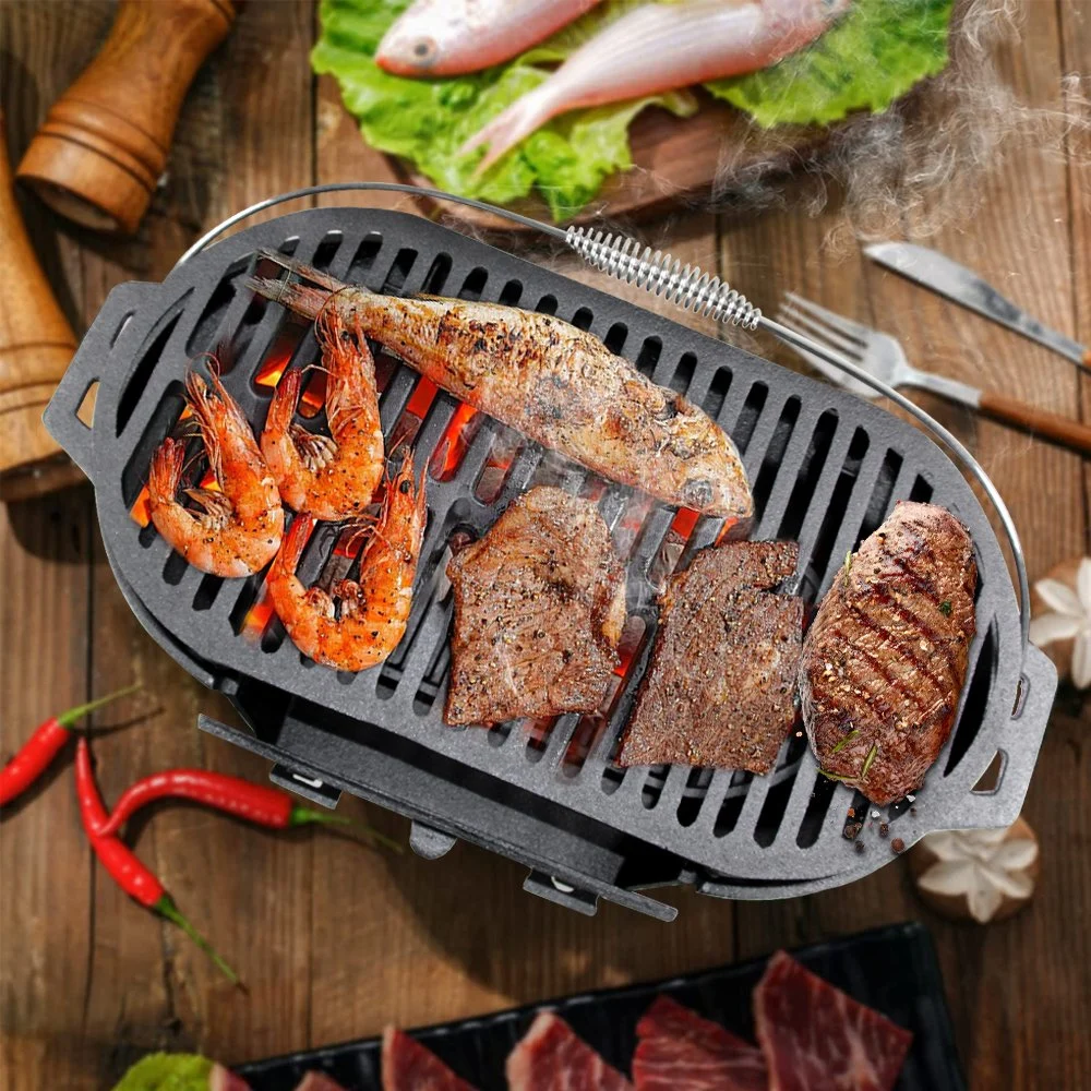 Cookwin Outdoor Lagerfeuer Cast Iron Charcoal Grill