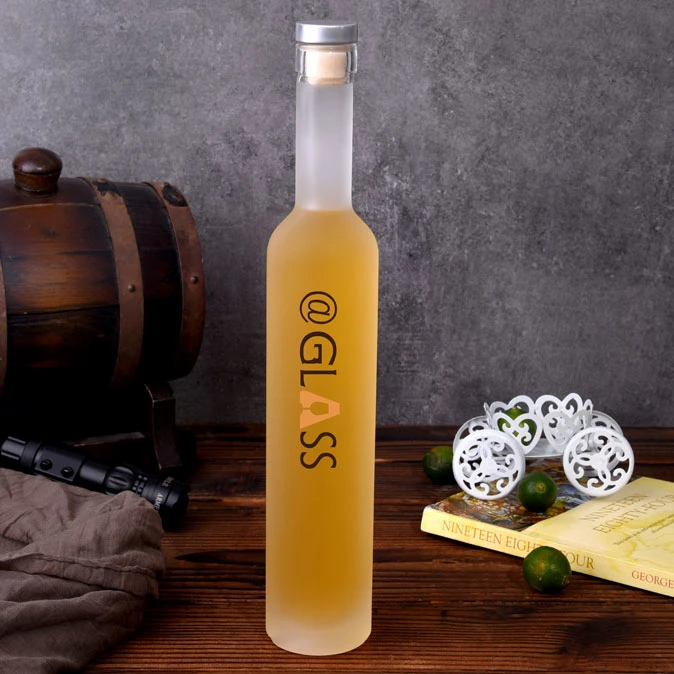 375ml Glass Frosted Bottle for Ice Wine Packing