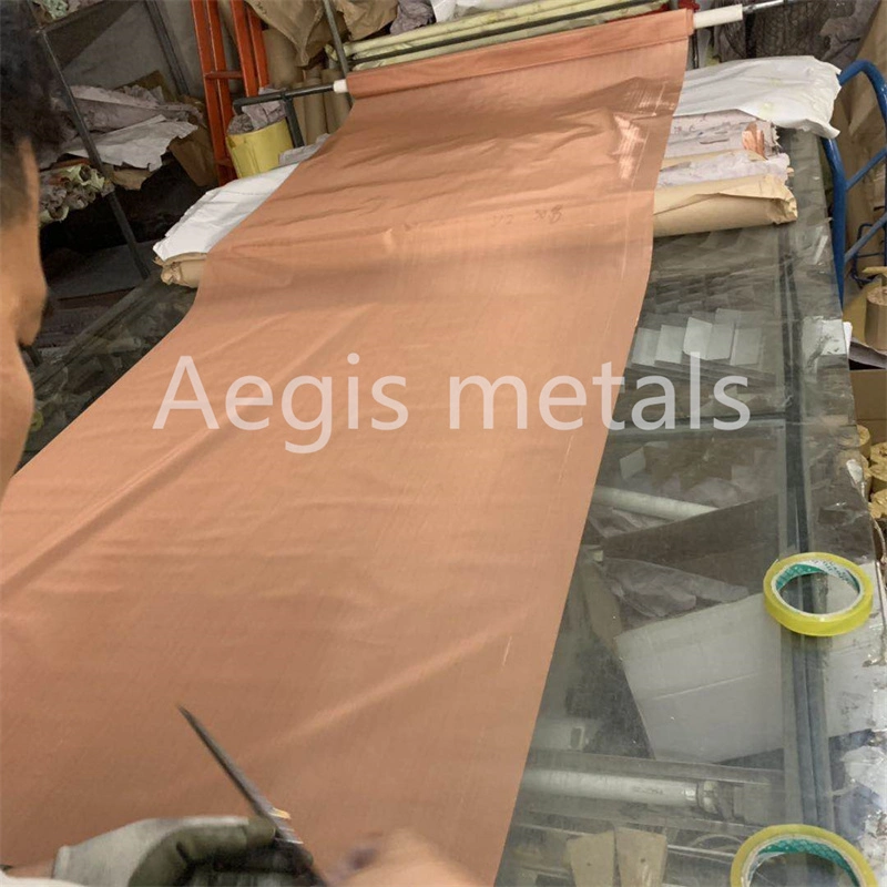 Electromagnetic Emf RF EMI Shielding 99.95% Pure Copper Mesh Fabric