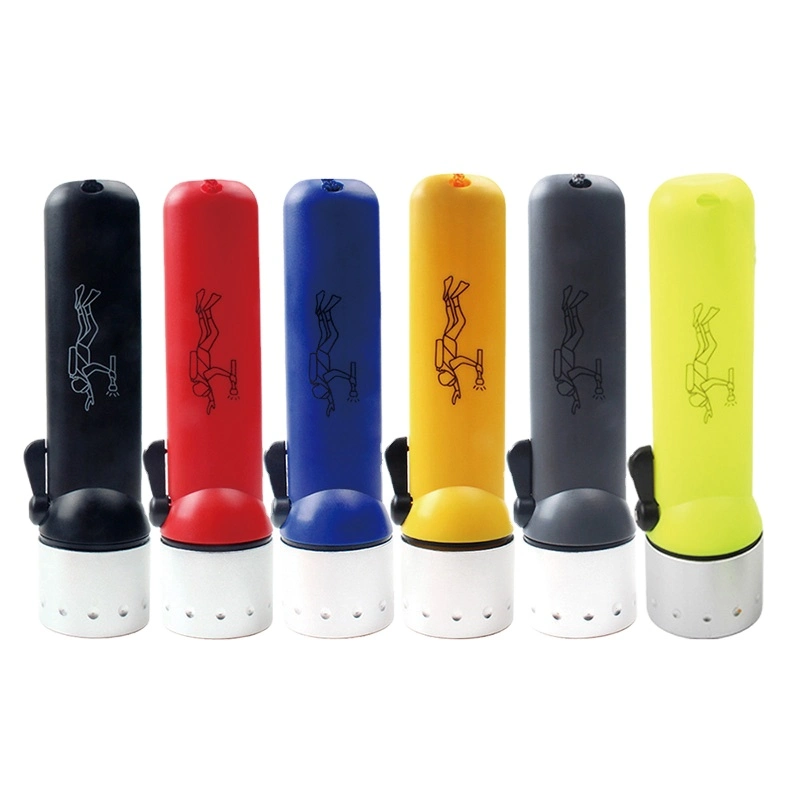 LED Torch LED Logo Diseño impermeable 5W largo tiempo de buceo Linterna de alta potencia