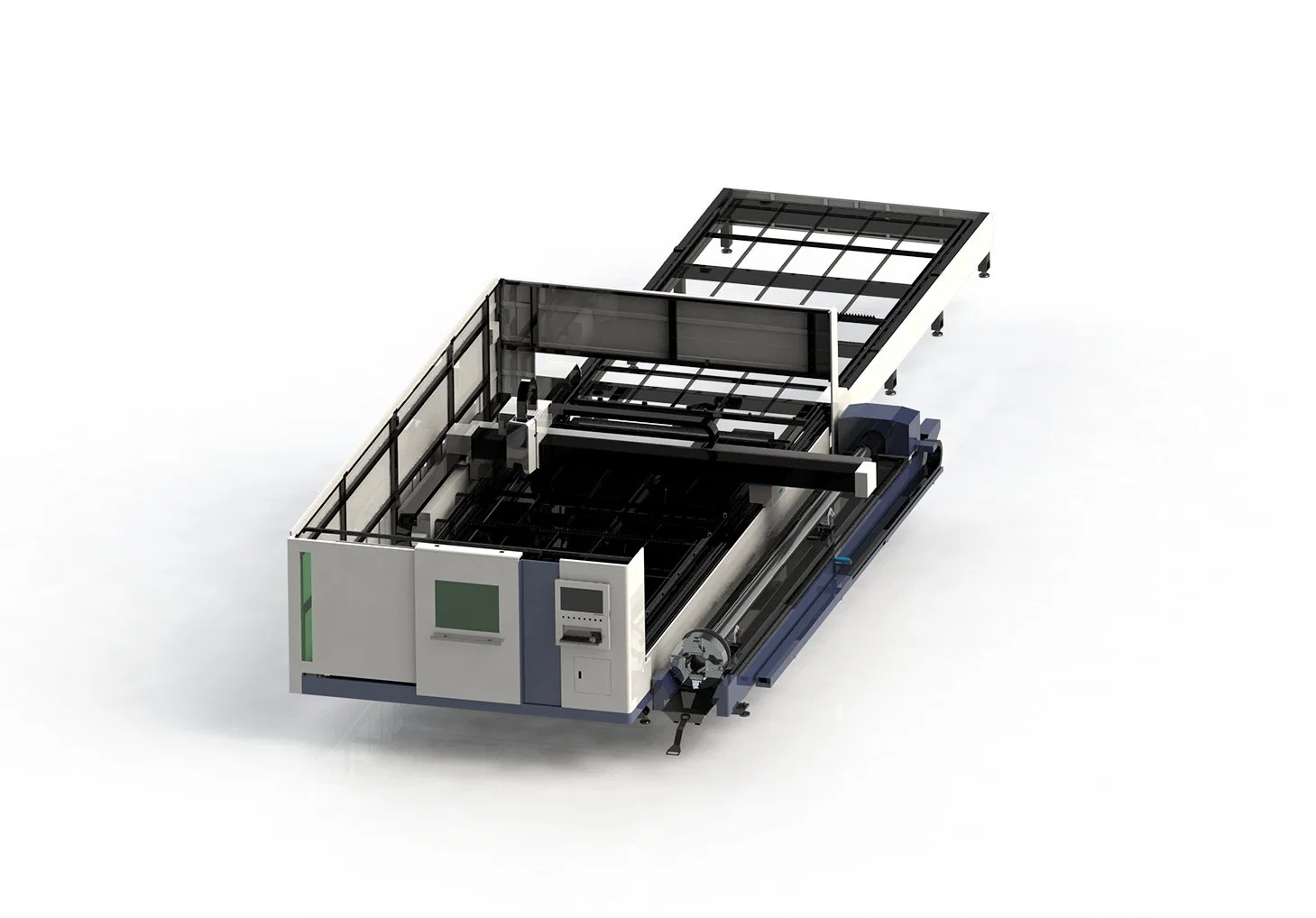 1000W-30000W CNC Laser-Schneidemaschine industrieller Austauschtisch vollständige Abdeckung CNC-Router Metall schneiden Kohlenstoffstahl / Aluminium / Messing Schneidemaschine Zubehör