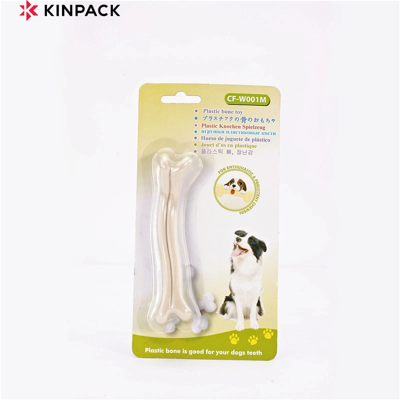 Kinpack Hot Sell Dog Grinding Toys Pet Teeth Cleaning Plastic Bones Pets Toys