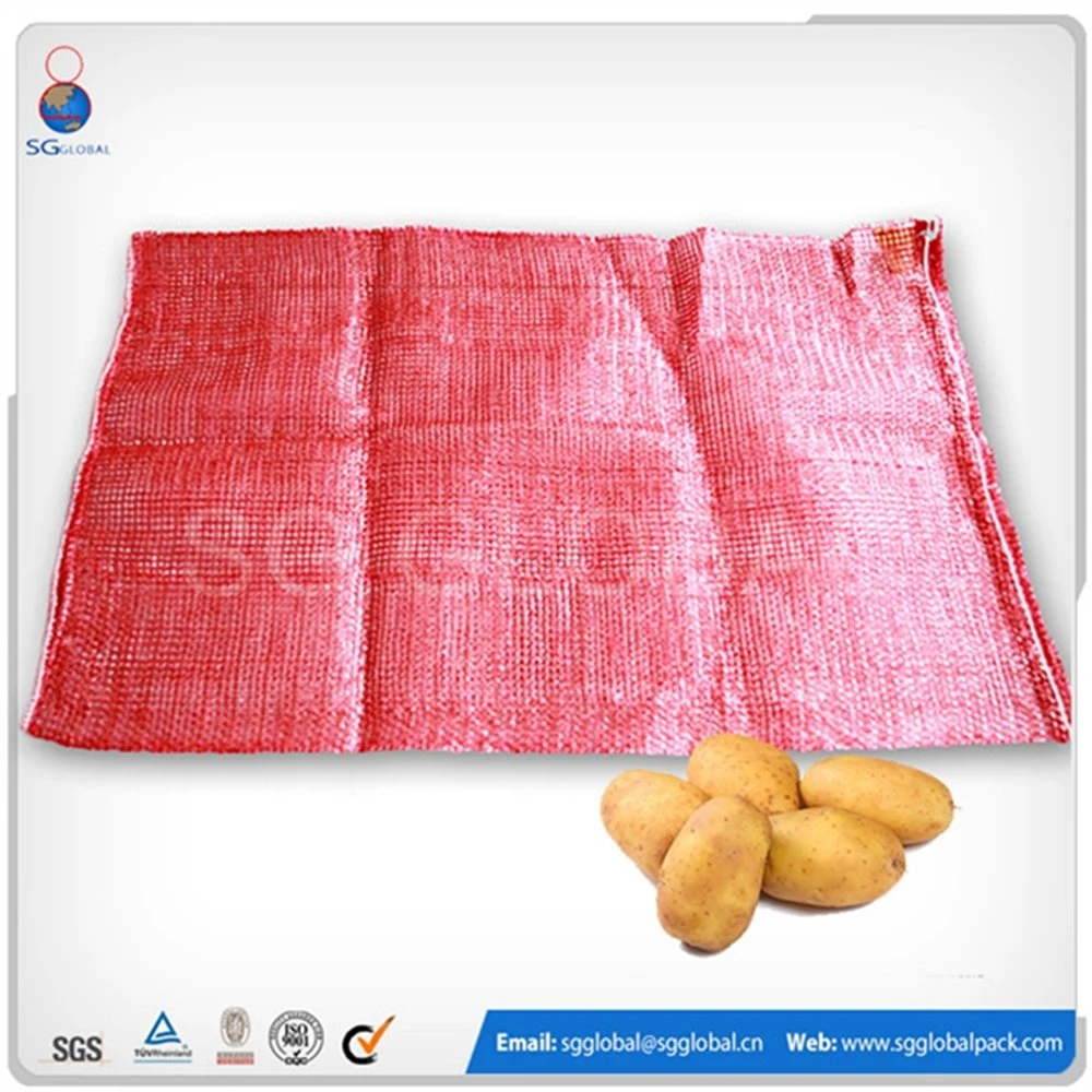 High quality/High cost performance  PP Tubular Mesh Bag with Drawstring