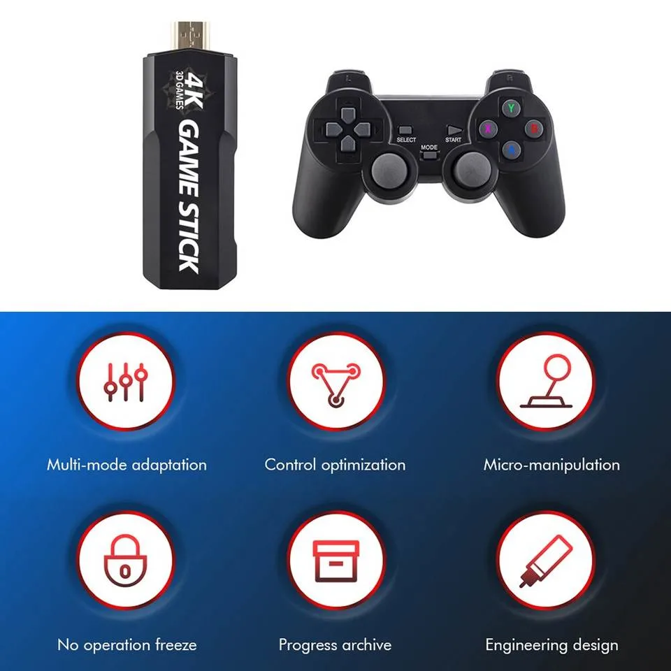 X2 Mini 4K HD игры Memory Stick USB типа Gd10 Super Arcade игровую консоль с поддержкой беспроводной связи два контроллера джойстика классическим ретро-TV .