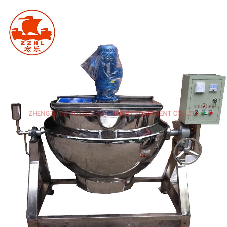 Electric Commercial Steam Chocolate Oil Jacketed Kettle Cooking Pot with Agitator