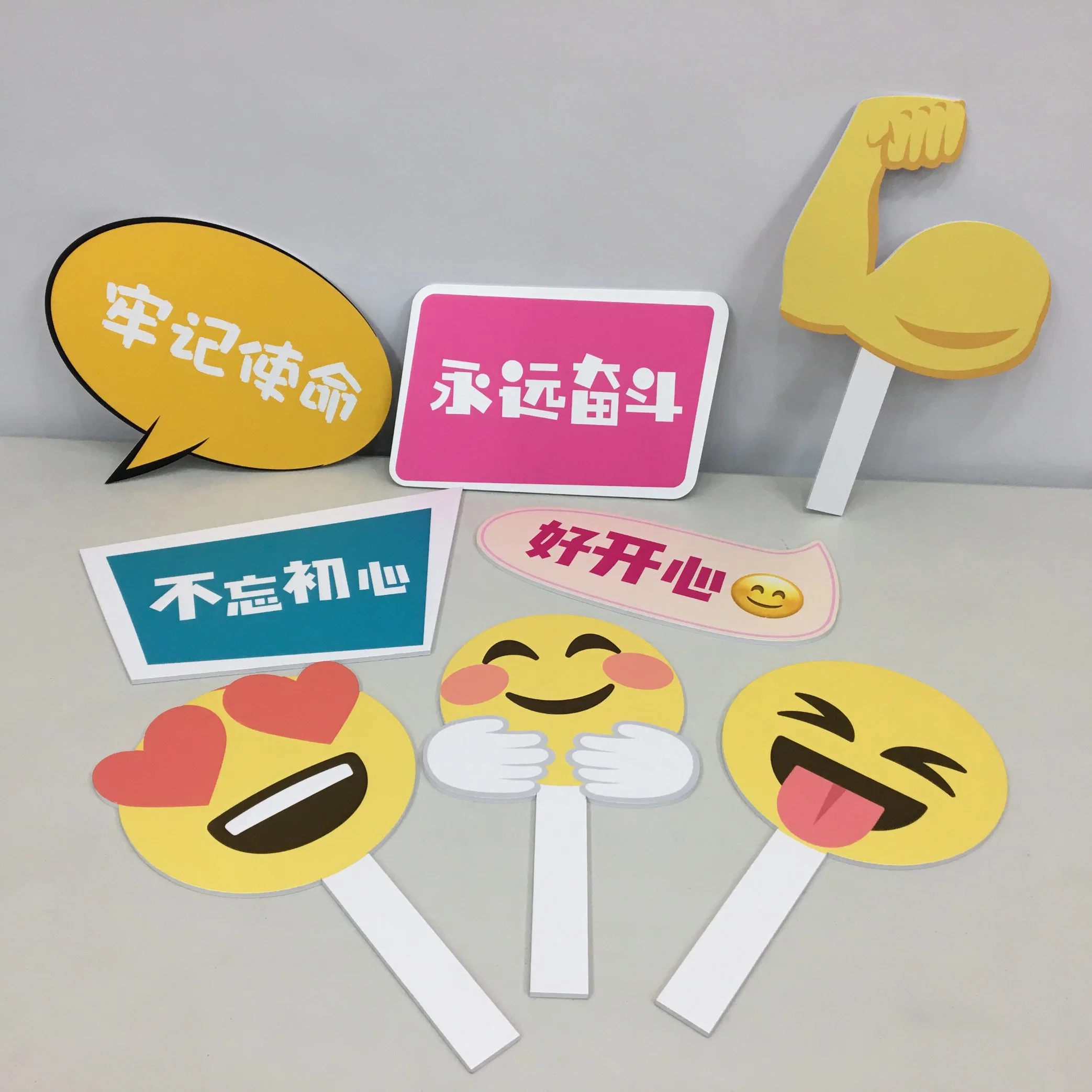 Die Cut PVC Sign Board Photo Booth Props Party Decoration