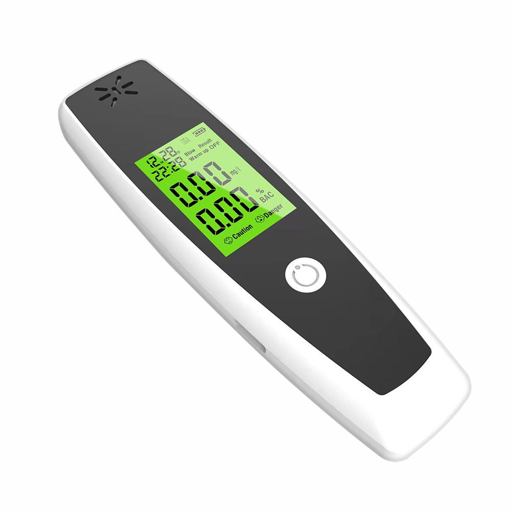 Medidor de alcohol recargable LED, alcoholímetro automático para medir alcohol Datos de soporte cargados
