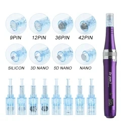 El Dr. Pen Dermapen M8 original del fabricante de plumas Microneedling Dermapen Derma Cartucho M8 de agujas para plumas Dra.