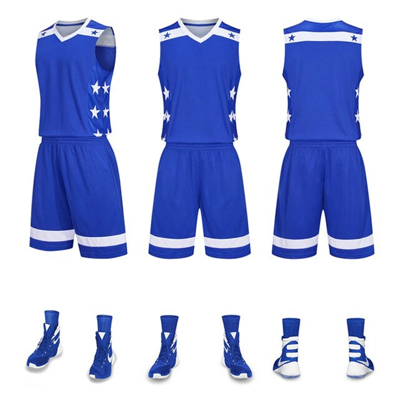 OEM Customized Sportswear 100% Polyester Breathable Basketball Clothing