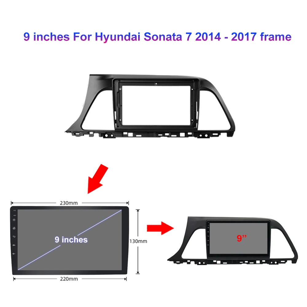 Jmance 9 Inch Car DVD Player Car Audio Double DIN with Mirror-Link Car Radio for Hyundai Sonata 7 2014 - 2017