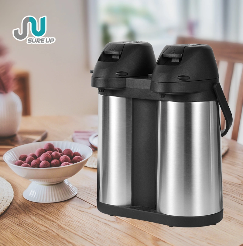 3.8L Double-in-One Double Wall Stainless Steel Coffee Airpot for Restaurant