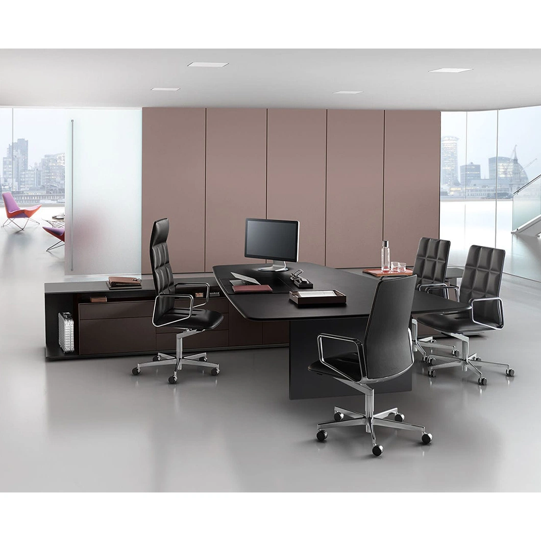 CEO Boss Modern Supervisor Office Furniture Desk Design Wooden L Shape Ergonomic Executive Office Desk Set