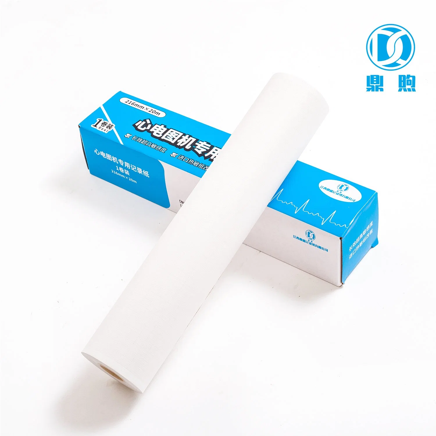 216mm*20m Factory Thermal Paper Best Selling Hospital Medical ECG Roll Thermal Paper