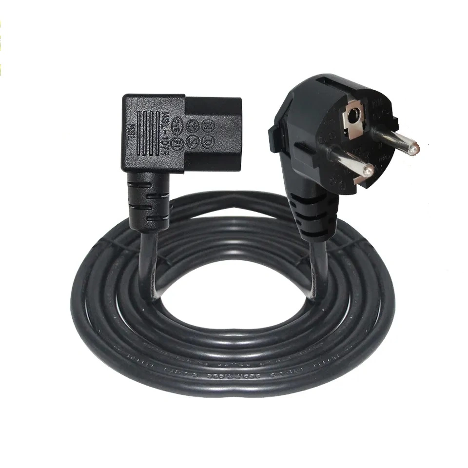 CE Standard PSU Supply European 2pin Plug Power Cable with VDE Schuko EU IEC C13 Power Cord Plug Connector