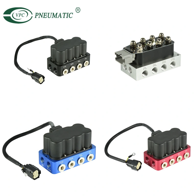 Accuair Ride Suspension Valve Block Vux-4f NPT3/8 Suspension Solenoid Valve