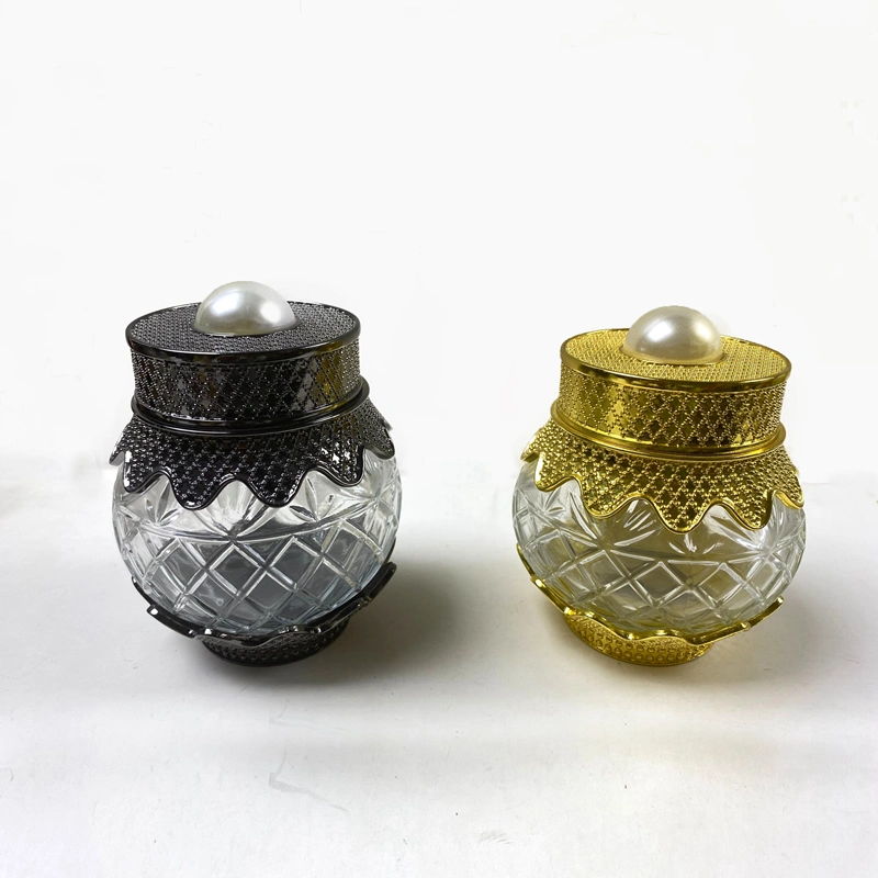 Wholesale/Supplier Oemodm Gold Glass Candle Jar Luxury Candle Container Candles Holders for Decoration