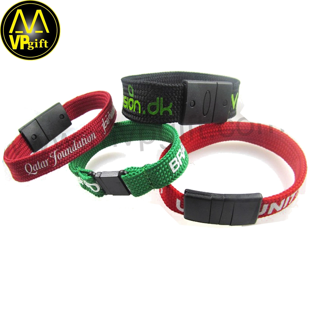 China Custom Silicone Rubber PVC Promotion Gift Wristband