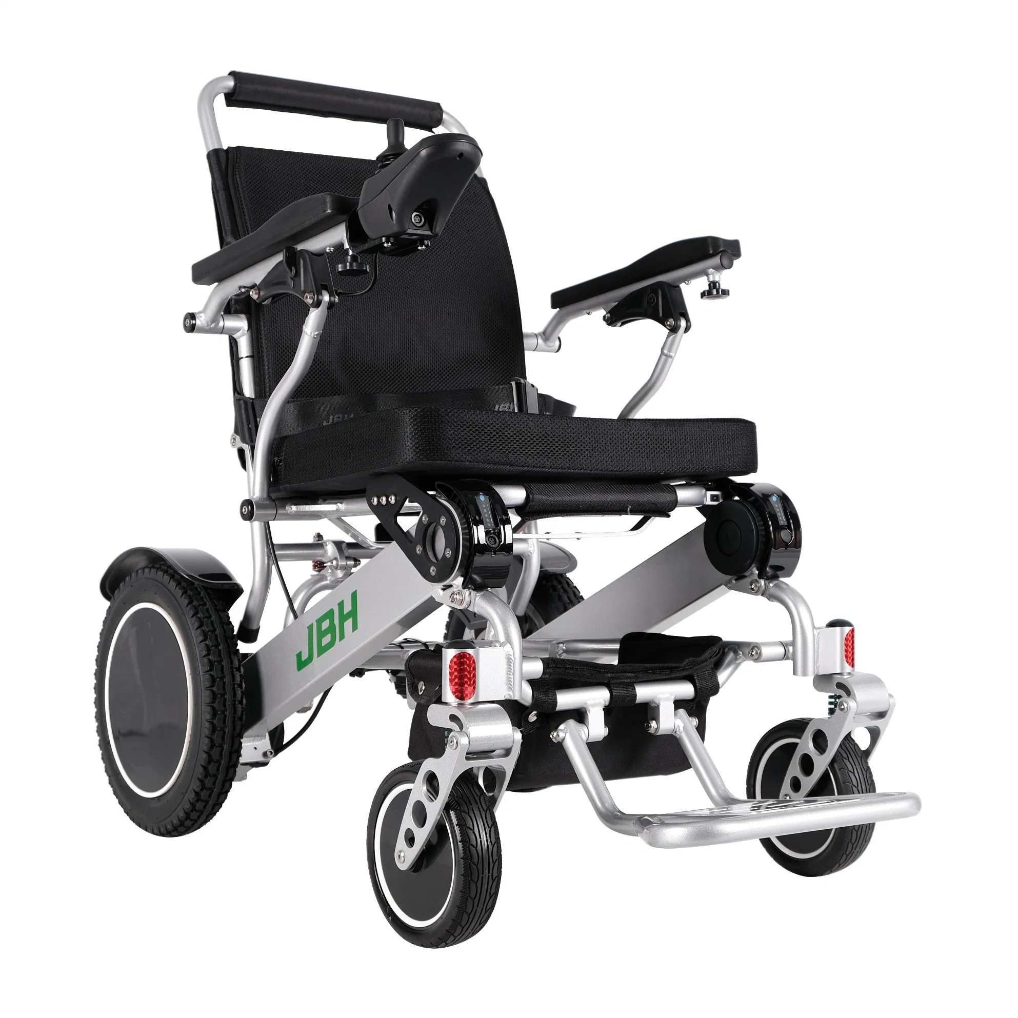 Fauteuil roulant électrique pliable aluminium fauteuil roulant léger avec batterie au lithium