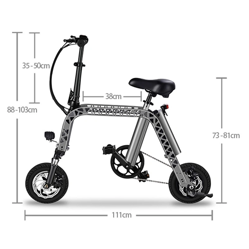 Guangzhou Factory 10''wheel 36V Mini Folding Bike En15194 Electric Bicycle