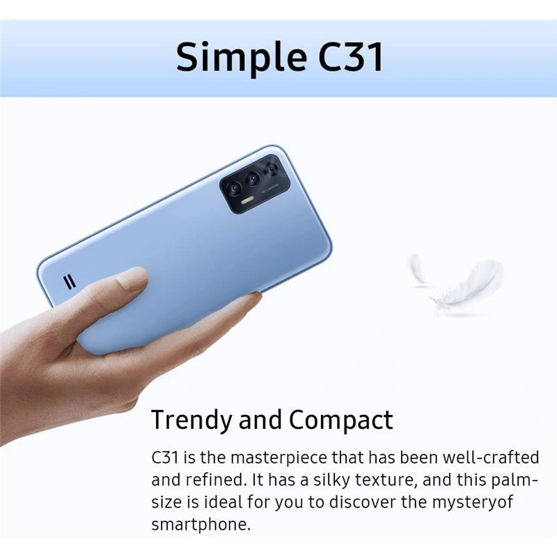 C31 3GB 16GB Dual SIM Purple Large Screen Waterproof Mobile Phone Smart Phones Super Long Standby Wireless Charging Beauty Camera 6000batteries Anti-Drop Mobile