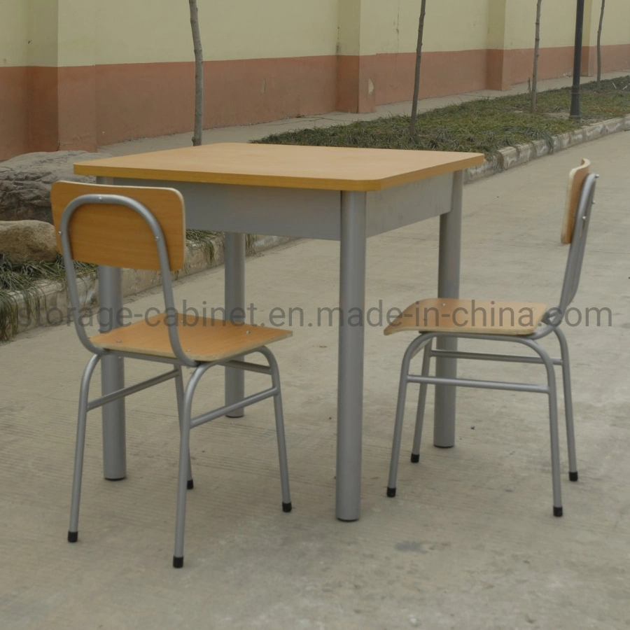 Olive Green Military Officer Style Steel Square Metal Melamine Tables 4p for Angola Soldier Office (4 person mesas termolaminadas 1/4 tables melaminees 4p)