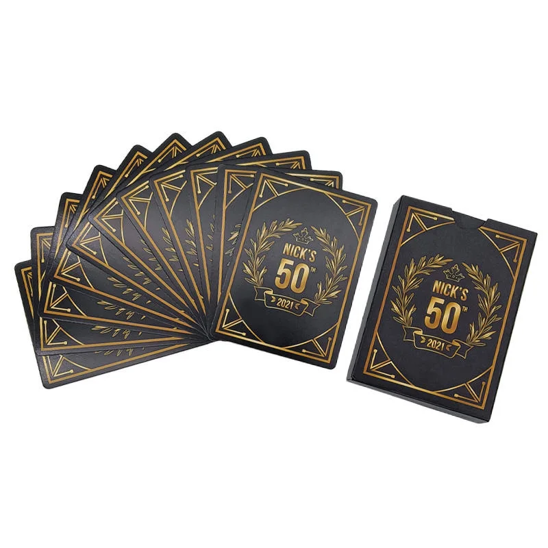 Hot Sale Custom Marked Gold Hot Stamp Playing Card