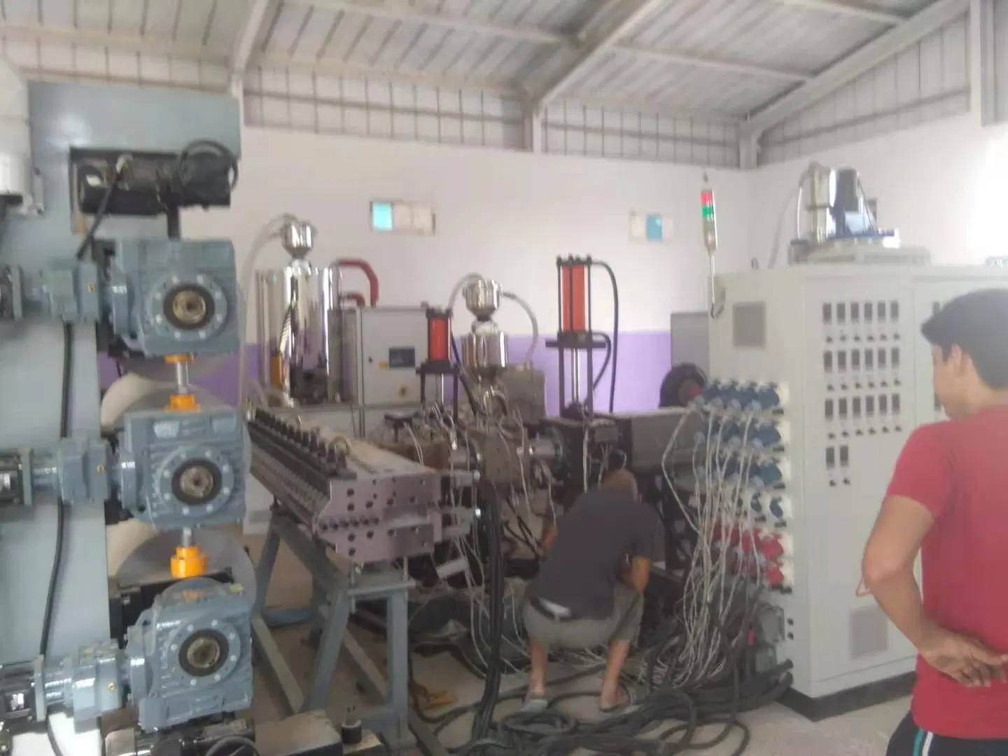 Plastic Sheet Extrusion Machine Making PP PE ABS HIPS PMMA Sheet