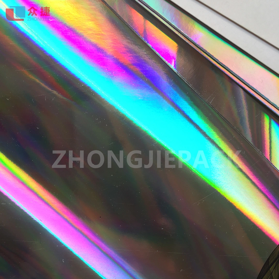 Metallized Holographic Pet Film Transfer to Paper Card for Toothpaste Box Packaging