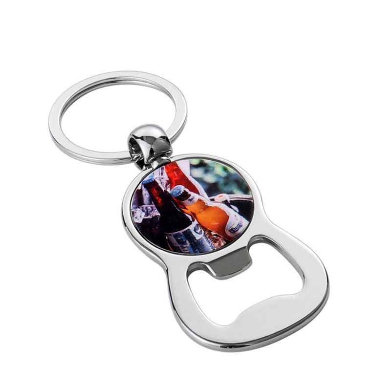 Sublimation Blank Metal Bottle Opener Heat Transfer Multifunction Opener with Key Chain Promotional Gift